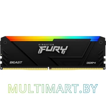 Оперативная память Kingston FURY Beast RGB 16GB DDR4 PC4-25600 (KF432C16BB12A/16)